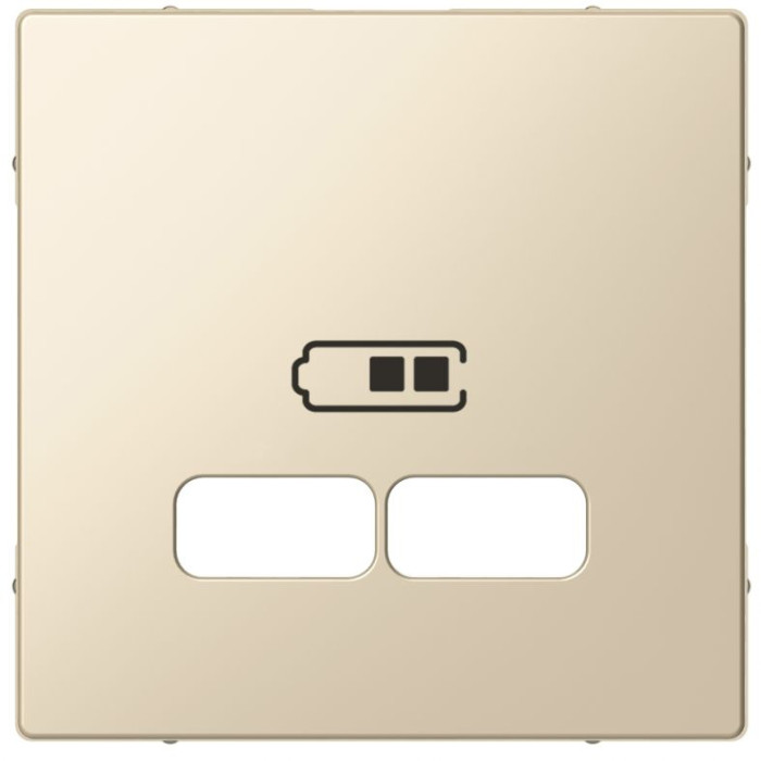 Накладка Merten System M для подвійної розетки USB 21А бежевий
