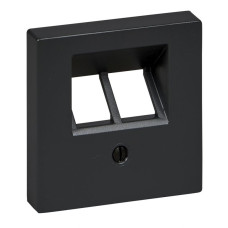 Накладка розетки Merten RJ45двопостовая антрацит