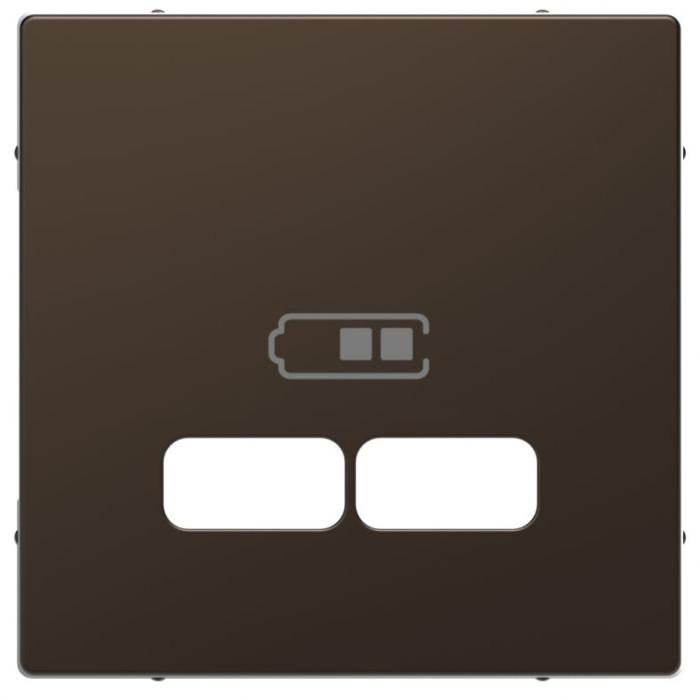 Лицевая панель Merten D-Life для USB-розетки мокко