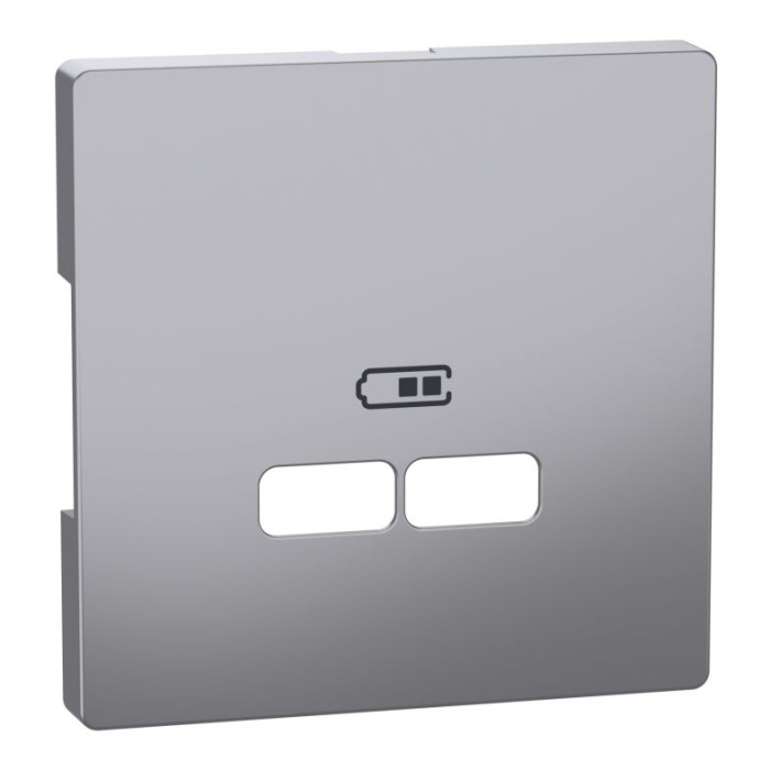 Лицьова панель Merten D-Life для розетки USB нержавіюча сталь