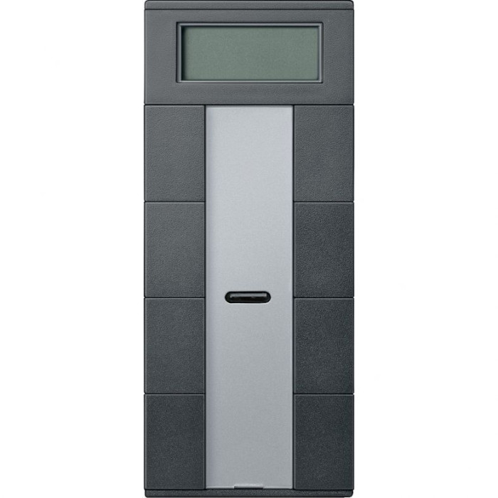 Терморегулятор Merten System M з дисплеєм кімнатний антрацит