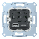 Розетка Merten System M USB А+C 24А