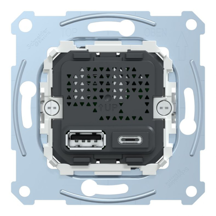 Розетка Merten System M USB А+C 24А