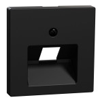 Накладка Merten System M для 1-постової розетки RJ45 чорний матовий