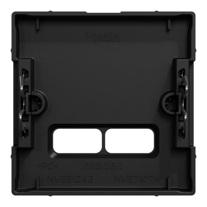 Накладка Merten System M для механізму зарядного пристрою USB чорний матовий