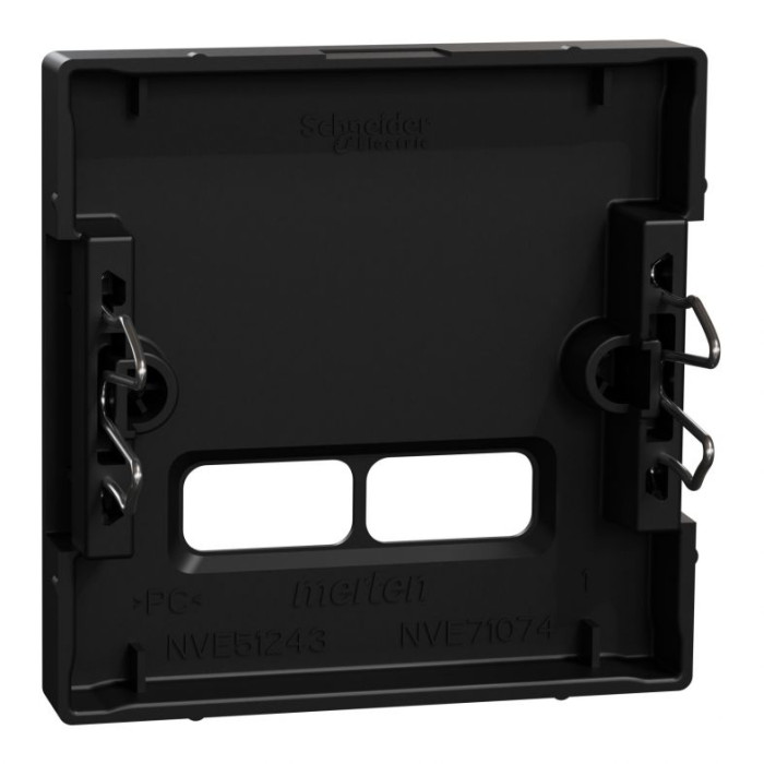 Накладка Merten System M для механізму зарядного пристрою USB чорний матовий