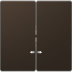 Клавиша Merten D-Life для двухклавишного выключателя с LED-подсвечиванием мокко