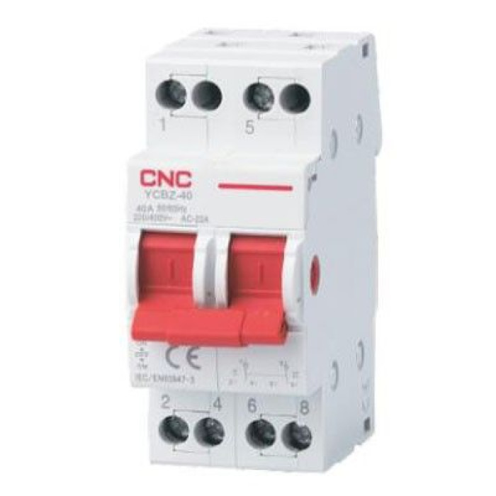 Переключатель нагрузки модульный CNC Electric 2P 40А I-0-II (YCBZ-40 2P)