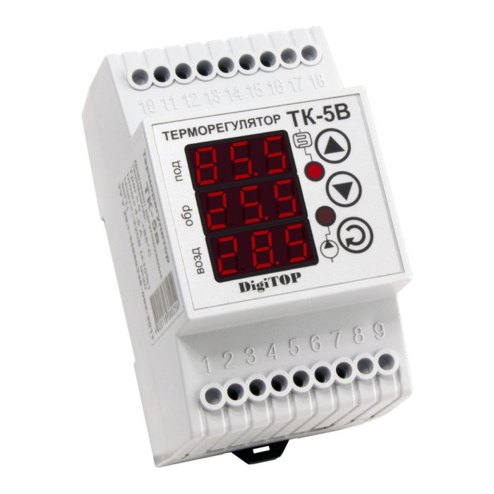 Терморегулятор модульний DigiTOP ТК-5В (TK5B)