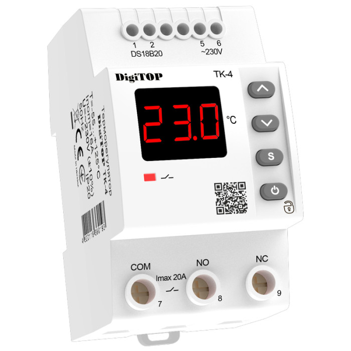 Терморегулятор модульний DigiTOP ТК-4 (TK4)
