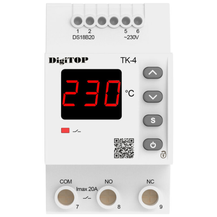 Терморегулятор модульний DigiTOP ТК-4 (TK4)