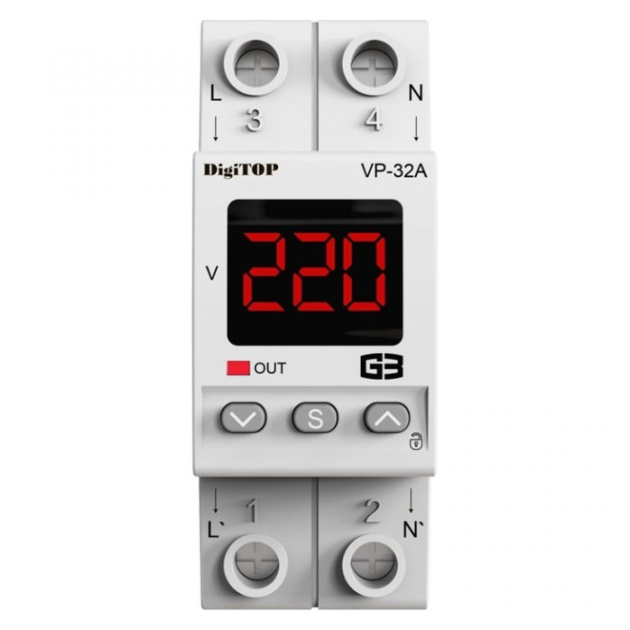 Реле контролю напруги DigiTOP 25A (VP-25A-M2W)