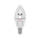 Лампа світлодіодна Electrum свічка ретро LC-6 5W E14 3000K алюм. корп. A-LC-0417