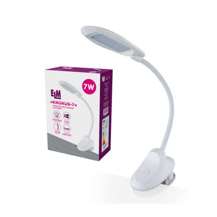 Настільна світлодіодна лампа ELM KROKUS 7W IP20 4000K (27-0000)