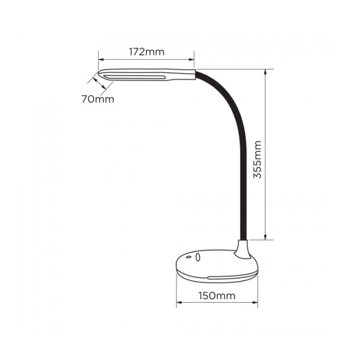 Настольная светодиодная лампа ELM Jumbo 7W IP20 4000K (27-0001)