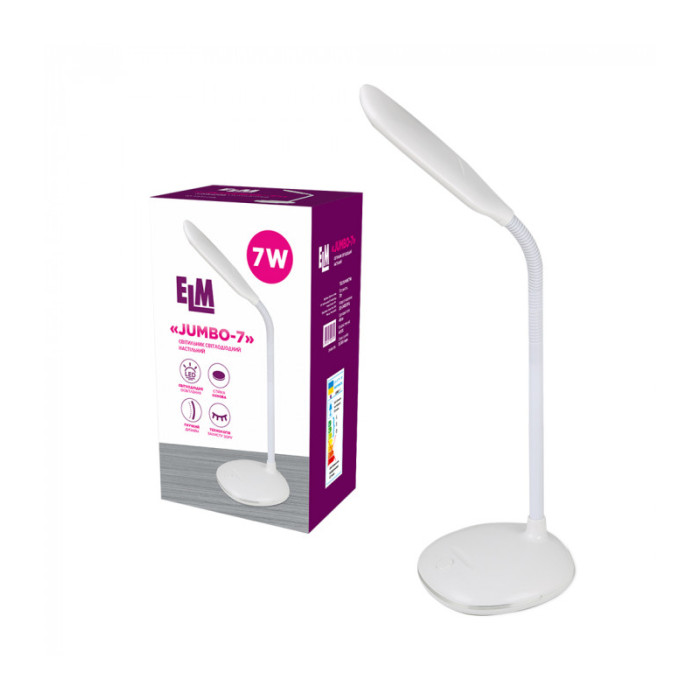 Настольная светодиодная лампа ELM Jumbo 7W IP20 4000K (27-0001)