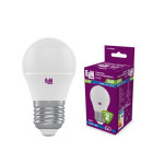 Лампа светодиодная ELM шар PA10 5W E27 4000K алюмопласт. корп. 18-0087