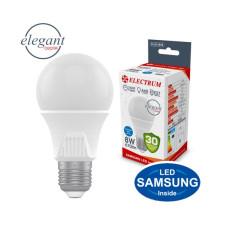 Лампа светодиодная Electrum стандартная A60 LS-8 Elegant 8W E27 4000K алюмопл. корп. A-LS-1919