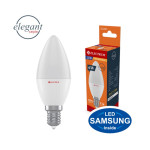 Лампа світлодіодна свічка ELECTRUM 6W E14 3000K A-LC-1007
