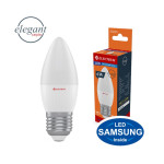 Лампа світлодіодна свічка ELECTRUM 6W E27 4000K A-LC-0747