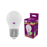 Лампа светодиодная ELM шар PA10 5W E27 3000K алюмопласт. корп. 18-0086