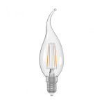 Лампа светодиодная Electrum свеча на ветру ретро LC-32/4F 5W E14 3000K прозрачный корп. A-LC-1389