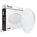 Накладний світлодіодний світильник Feron AL534 33Вт 5000К IP20 білий