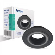 Встраиваемый неповоротный светильник Feron DL6130 черный