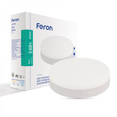 Накладний світлодіодний світильник Feron AL708 24Вт 4000К IP20 білий