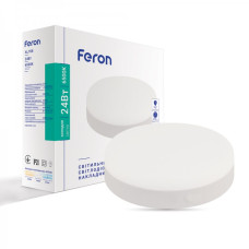 Накладной светодиодный светильник Feron AL708 24Вт 6500К IP20 белый