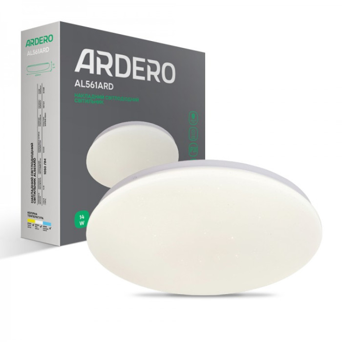 Накладний світлодіодний світильник Ardero AL561ARD 14Вт 5000К IP20 зоряне небо