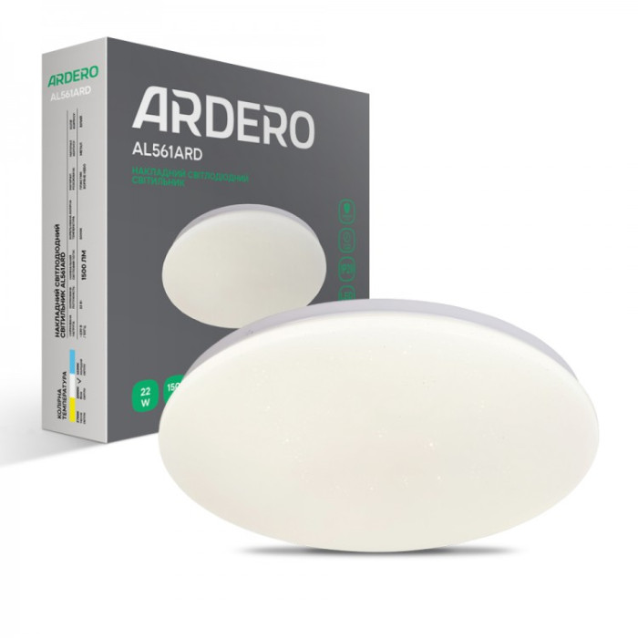 Накладний світлодіодний світильник Ardero AL561ARD 22Вт 5000К IP20 зоряне небо