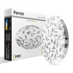 Накладний світлодіодний світильник Feron AL536 30Вт 4000К IP20 білий