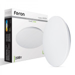 Накладний світлодіодний світильник Feron AL534 20Вт 5000К IP20 білий