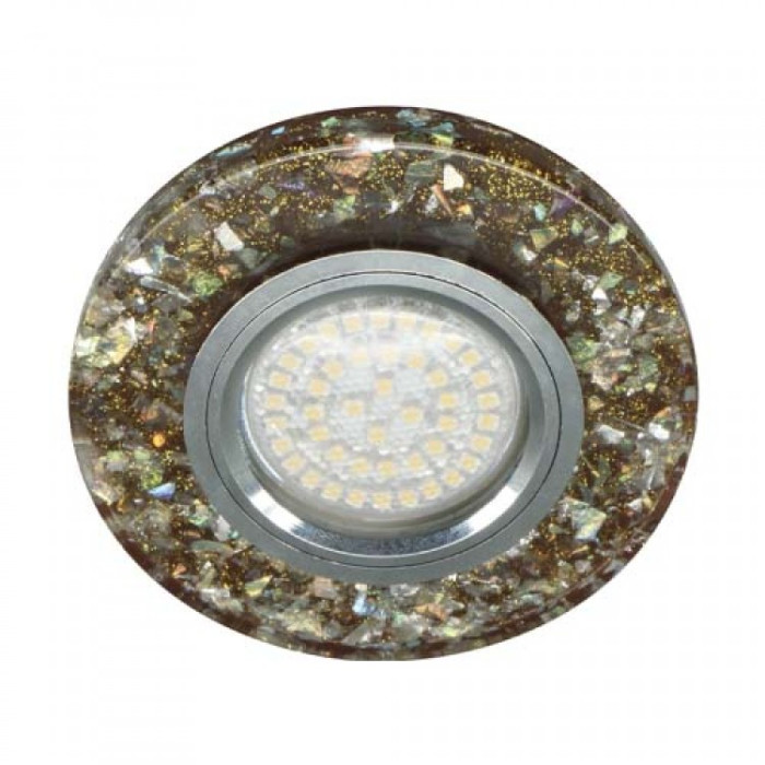 Вбудований світильник Feron 8585-2 з LED підсвічуванням MR16 коричневий 4000K SMD2835 15leds
