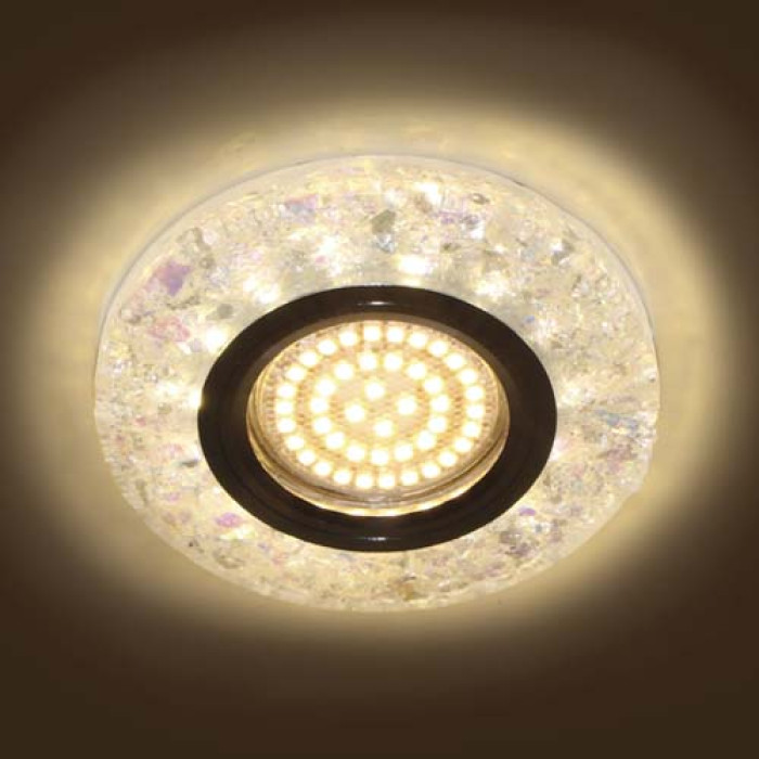 Вбудований світильник Feron 8585-2 з LED підсвічуванням MR16 білий 4000K SMD2835 15led
