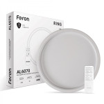 Світлодіодна люстра з пультом Feron AL6070 RING 70Вт 3000-6500К IP20