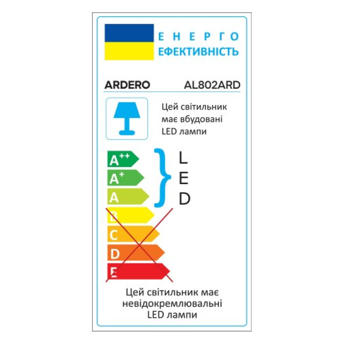 Накладний світлодіодний світильник Ardero AL802ARD 18Вт 5000К ІР40 білий