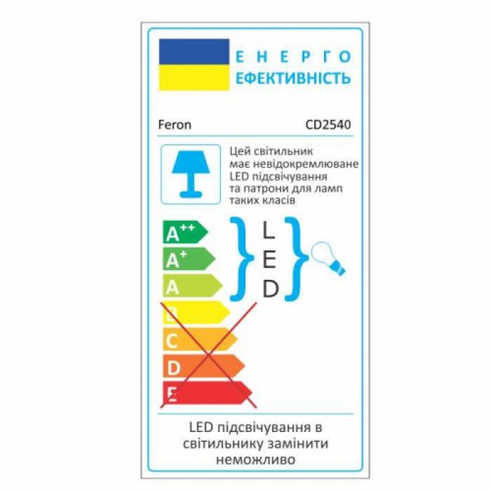 Вбудований світильник Feron CD2540 з LED підсвічуванням RGB