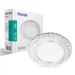 Встраиваемый светильник Feron 7315 с LED подсветкой прозрачный