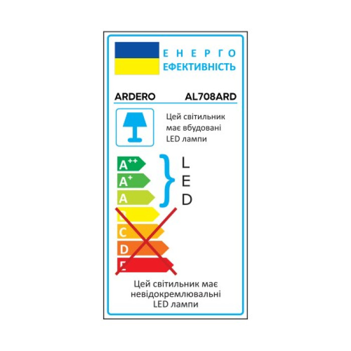 Накладний світлодіодний світильник Ardero AL708ARD 18Вт 5000К IP20 білий
