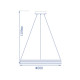 Светодиодная люстра Feron AL6610 SHINE LEVITATION 50Вт 4000К IP20 серебро