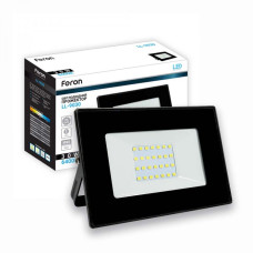 Светодиодный прожектор Feron LL-9030 30Вт 6400K IP65 черный