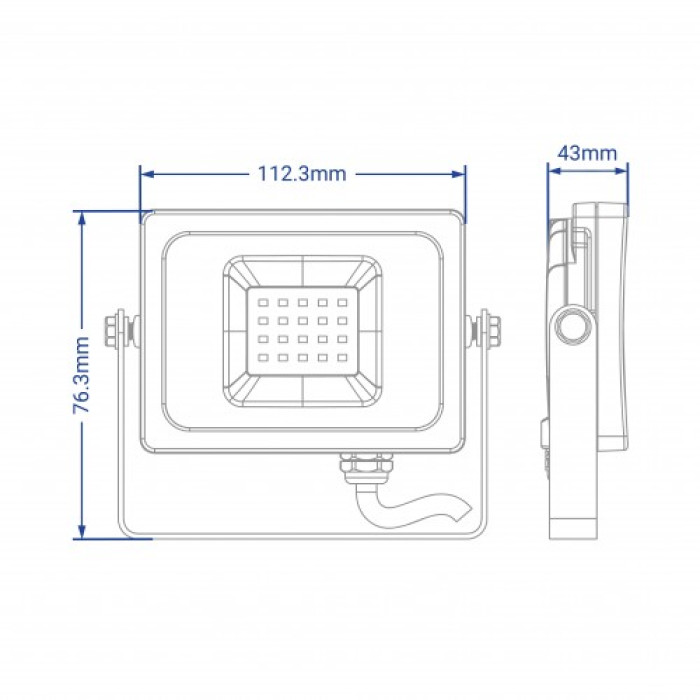 Світлодіодний прожектор Feron LL-9020 20Вт 6400K IP65 чорний