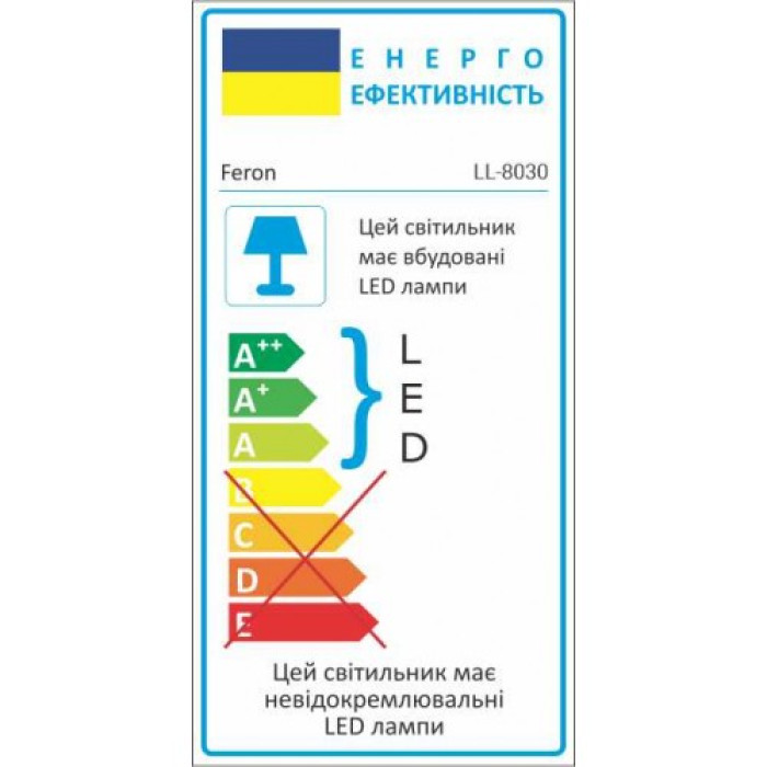 Світлодіодний прожектор Feron LL-8030 20Вт 6400K IP65 чорний