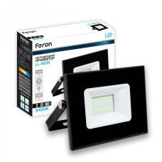 Светодиодный прожектор Feron LL-8030 30Вт 6400K IP65 черный