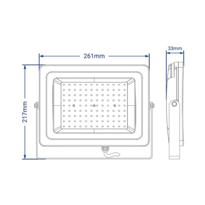 Світлодіодний прожектор Feron LL-922 100Вт 6400K IP65 чорний