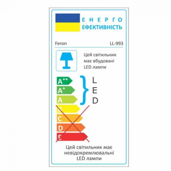 Світлодіодний прожектор Feron LL-993 30Вт 6400K IP65 чорний