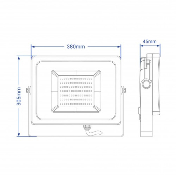Світлодіодний прожектор Feron LL-815 150Вт 6400K IP65 чорний