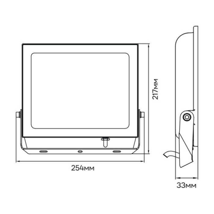 Светодиодный прожектор Ardero LL-1100ARD 100Вт 6500K IP65 черный